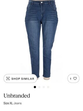 Straight Leg Women's Jeans in Dark Blue Denim